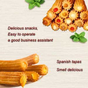Máquina automática para hacer mini churros, inyectora de crema para donuts, máquina de relleno para pasteles de mantequilla española, máquinas para hacer productos de grano - Product Image 6