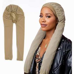 <span class=keywords><strong>Bonnet</strong></span> de nuit respirant 2-en-1 pour tresses longues avec logo personnalisé pour femmes - Product Image 1