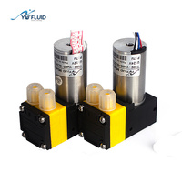 YW05-A-BLDC 12V 24V Bürstenlose Membran pumpe Einkopf Öl freie Frischwasser pumpe 320 ml/min Luft membran pumpe 3L/min