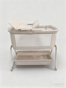 Lit bébé berceau réglable en hauteur au prix le plus bas avec fonction de balancement stable et <span class=keywords><strong>housse</strong></span> de <span class=keywords><strong>matelas</strong></span> lavable - Product Image 1