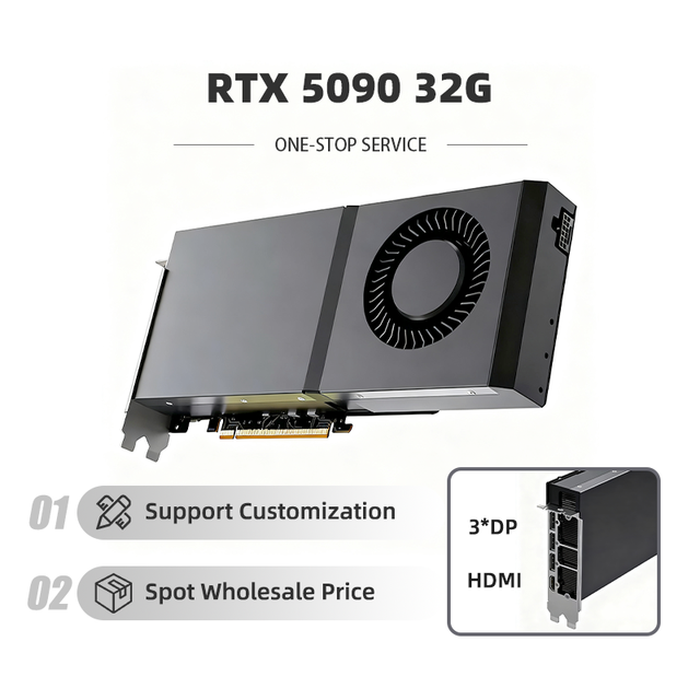 2025 New RTX 5090 GAMING OC 32GB GDDR7 PCI-E 5.0 575W Desktop Graphics Card 512-Bit Memory Interface DP/ Fan 2407MHz