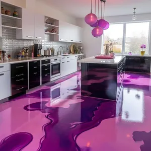 Decorative Chemical Crystal Epoxy Floor Painting for Epoxy 3D Floor PVC Sticker Coating