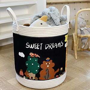 Panier de rangement pliable en polyester 100% écologique, <span class=keywords><strong>style</strong></span> nordique, dessin animé, pour vêtements d'enfants, jouets, linge sale - Product Image 1