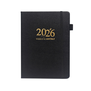 Agenda Diaria Personalizada 2026, Diario Anual de Tapa Dura con Cuaderno de Cuero PU A5 - Product Image 1