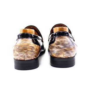 Mocassins classiques pour hommes, style penny, en cuir véritable et daim, chaussures respirantes pour hommes - Product Image 5