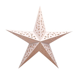DAMAI Adorno Colgante de Estrella Hueca Navideña para Ventana, Decoración Navideña para el Hogar, Pantalla de Papel para Lámpara, Regalo de Boda y Navidad - Product Image 2