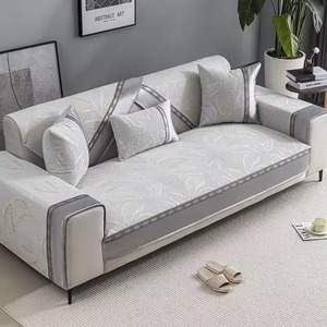 Chenille <b>Sofa</b> Cushion 145-185Cm Printed Anti-Slip Seat <b>Cover</b> <b>For</b> Living Room <b>Sofa</b> Protection - Product Image 3