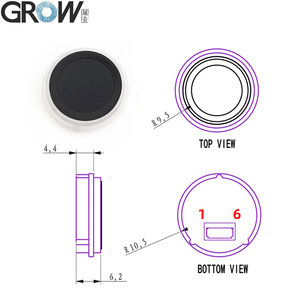 Máy quét cảm biến mô-đun vân tay điện dung tròn nhỏ GROW R558-S DC3.3V với độ phân giải 160*160 pixel - Product Image 4