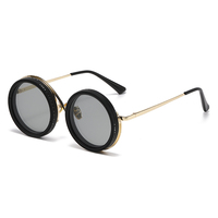 Kacamata Hitam C02 Round Polarized Nd2-400 dengan Tingkat Kecerahan yang Dapat Disesuaikan, Buatan Tangan, Nd9 Kecerahan yang Dapat Disesuaikan, Kacamata Hitam dengan Pengaturan Peredupan 2025