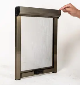 铝网滚轮滑动滚动蚊子屏幕便宜铝窗防蝇昆虫屏幕卷起