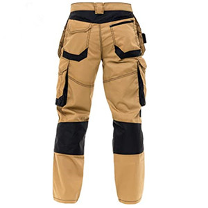 Pantalones <span class=keywords><strong>Cargo</strong></span> de Trabajo para Hombre con Múltiples Bolsillos Personalizados al por Mayor - Product Image 3