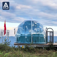 Tenda Gelembung Bulat PC Modern, Rumah Kubah Prefab, Igloo Dome untuk Berkemah di Luar Ruangan, Homestay di Area Wisata Mewah, Hotel Pariwisata Budaya