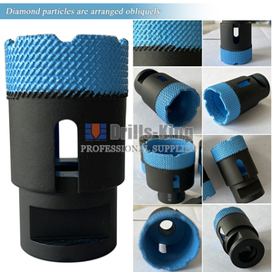 Broca de diamante soldada de 6mm-150mm <span class=keywords><strong>para</strong></span> perforación de coroñas, con rosca M14 o 5/8"-11 - Product Image 4