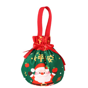 Sac cadeau en tissu décoratif pour la veille de Noël, style européen, motif de fruits de la paix, pour décorations et cadeaux de Noël, directement de l'usine - Product Image 5
