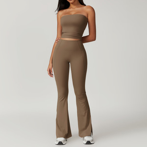 Yanruo Bộ đồ thể thao XL cạp cao cho nữ Thiết bị tập Yoga thể dục nâng hông thoáng khí với logo lưng đẹp họa tiết rắn - Product Image 2