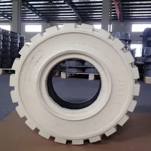 Forklift Non-marking White Solid Tire 500x8 600x9 650x10 700x12 28x9x15