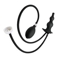 Plug anal gonflable extra-large et épais moulé par soufflage pour hommes et femmes ; Dilatateur de massage de la prostate à entrée arrière ; Jouet d'auto-plaisir ; SM