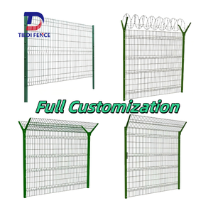Fabricant Fournitures Turquie/Thaïlande/Dubaï Clôture en treillis métallique <span class=keywords><strong>rigide</strong></span> enduit de PVC vert 3D Triangle Bend Wire Mesh à vendre - Product Image 5