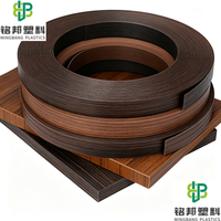 Bande de chant PVC écologique très pratique, couleur personnalisée, grainé, fourniture directe usine pour accessoires de meubles en MDF et panneaux de particules