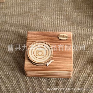 Wooden Camera <b>Music</b> <b>Box</b> Storage <b>Box</b> Rectangle 50g Desktop Ornament Jewelry Holder - Product Image 2