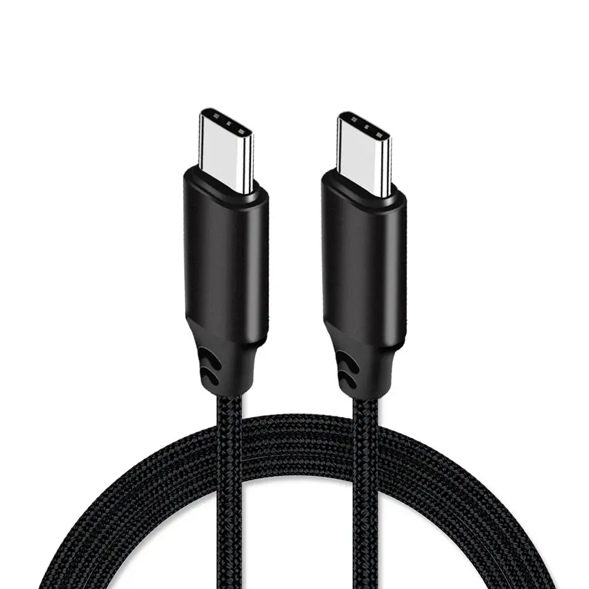 3A 60W Fast Charge PD Quick Charging Cable 3.1 Gen1 1000mm Type C to Type C Nylon Braided Charge Transfer Sync Date Cable
