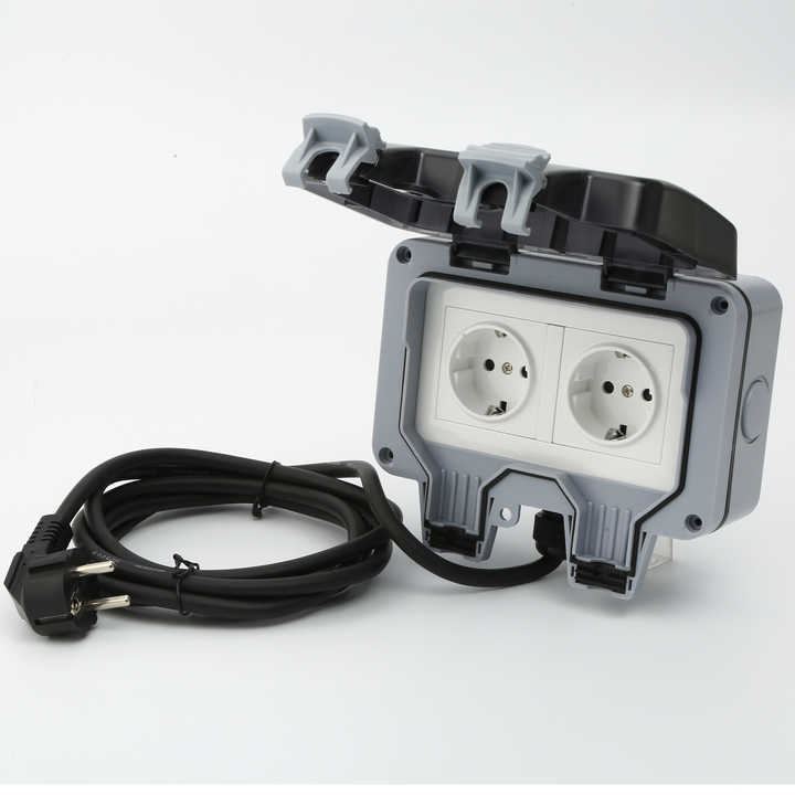 Presa Ip66 Per Cucina PRESA IMPERMEABILE DA Esterno Per Scatola Da - Main Image