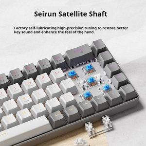 EWEADN G68 RGB trimode Bàn phím di động & chuột Combo PBT Keycaps Kailh màu xanh lá cây văn phòng & chơi game giao diện <span class=keywords><strong>USB</strong></span> mới - Product Image 2