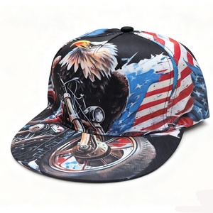 Casquette de baseball réglable avec drapeau américain et aigle chauve, style vintage personnalisé, casquette snapback, casquette de baseball hip-hop pour l'extérieur, Jour de l'Indépendance B-3953 - Product Image 6