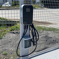 BESEN Chargeur de véhicule électrique à énergie propre 1/3 phases 16-32A 7-22kW Type1/2 GB/T APP OCPP 4G Pile de charge EV de haute qualité