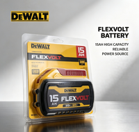 Batterie au lithium DEWALT DCB615 FLEXVOLT 15Ah 20V/60V MAX 300Wh, batterie haute capacité pour outils électriques, indicateur de charge LED
