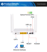 BT-713XR Çift Bantlı GPON/Epon Wi-Fi 2.4GHz 5GHz ONU, 4GE Portlu FTTH/FTTB/FTTX CATV USB