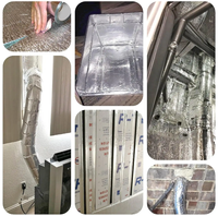 Ruban adhésif en aluminium pour conduits HVAC, excellent, activé par l'eau, imperméable, ignifuge, facile à déchirer, pour l'étanchéité et les réparations