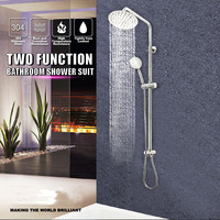 Robinet de douche froid mural en acier inoxydable brossé 304 à poignée unique, design moderne, jet doux, pour l'Asie du Sud-Est (vente transfrontalière)