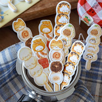 150 kleverige notitieblaadjes per verpakking, serie honingfruit spiesjes, schattige dieren- en voedselontwerpen, decoraties voor journaling