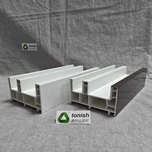 92 mét Ba ca khúc Nâu <span class=keywords><strong>PVC</strong></span> cửa sổ hồ sơ tuyệt vời cách ly nhiệt uPVC cho xây dựng trực tiếp Trung Quốc nhà máy ép đùn Windows - Product Image 2