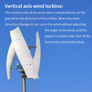 Système éolien vertical de toit de type H XDS Chine 500W-10KW pour usage domestique sur réseau, vitesse 12m/s, hauteur de tour 3m-50m, 500W 600W 800W 1KW 500W - Product Image 3