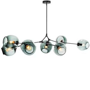 Lustre à bulles de <span class=keywords><strong>verre</strong></span> de conception moderne pour le salon, îlot de salle à manger, <span class=keywords><strong>suspension</strong></span>, luminaires suspendus - Product Image 1