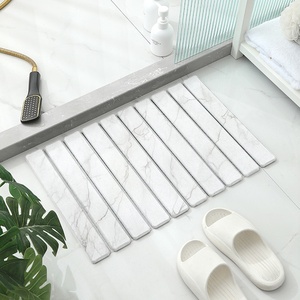 Tapis <span class=keywords><strong>de</strong></span> sol pliable en diatomite épaissie, absorbant, séchage rapide, antidérapant avec support en PVC, style moderne imprimé pour toilettes et salles <span class=keywords><strong>de</strong></span> <span class=keywords><strong>bain</strong></span> domestiques - Product Image 1