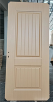 Porte intérieure en PVC laminé imperméable de haute qualité au design moderne WPC
