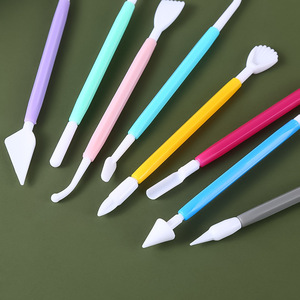 Kit de stylos de décoration de gâteaux en plastique DIY en gros, outils de modelage de sucre et de fondant pour la pâtisserie et les accessoires de cuisine - Product Image 4