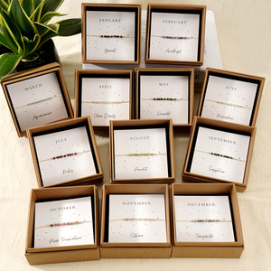 Braccialetto Artigianale con Perline in Rame <span class=keywords><strong>e</strong></span> Mezza Gioielleria, a Tema Compleanno dei Dodici Mesi, per Donna, alla Moda <span class=keywords><strong>e</strong></span> Versatile - Vendita Calda - Product Image 2