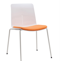 Chaise en plastique PP chaise d'attente empilable en plastique chaise d'école siège rond chaises d'étude de formation