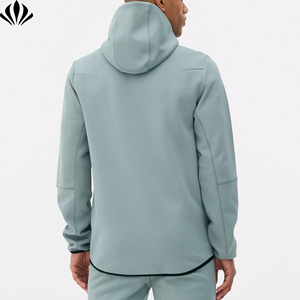 Ensemble de Survêtement Léger Zippé à Capuche Performance Sportive de Haute Qualité pour Hommes - Product Image 3