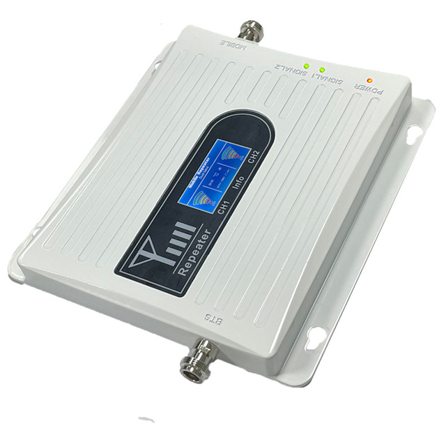 Qitian 2G 3G 4G Tri-Band Mobile Network Signal Booster 900/1800/2100MHz Panel Rocket Antenna Supports GSM/WiFi 65dB Gain