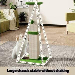 Colonne verticale <span class=keywords><strong>pour</strong></span> <span class=keywords><strong>chat</strong></span> Roman, 82 cm, griffoir en sisal, colonne de 15 cm de diamètre, base stable <span class=keywords><strong>pour</strong></span> chatons et chats <span class=keywords><strong>pour</strong></span> aiguiser leurs <span class=keywords><strong>griffes</strong></span> - Product Image 3