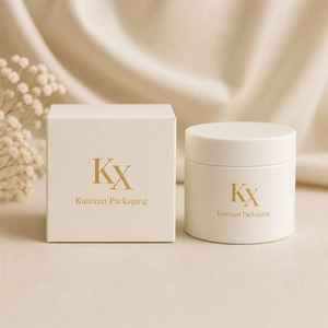 Envase y Embalaje de Maquillaje Ecológico, Tarro Cosmético Blanco de 20g 50g para Crema - Product Image 2