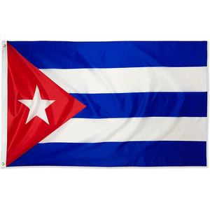 Bandera cubana Nacional de <span class=keywords><strong>Cuba</strong></span>, bandera 100% de poliéster de alta calidad, 3x5 pies, entrega rápida, con dos ojales - Product Image 4