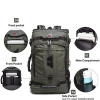 Sac à dos décontracté unisexe grande capacité pour ordinateur portable, multifonctionnel, pour voyage en extérieur, randonnée, sac de jour avec doublure en polyester