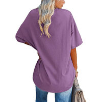 Kaos Oversize Merek Mewah Model Baru 2022 untuk Wanita, Kaos Lengan Pendek Musim Panas yang Bernapas