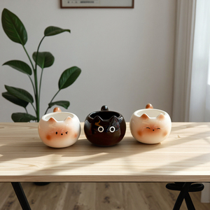 Taza de Cerámica con Forma de Gato de Dibujos Animados, Diseño Bonito, Apta para Microondas y Lavavajillas, para Café/Agua/Leche, Regalo Perfecto - Product Image 3